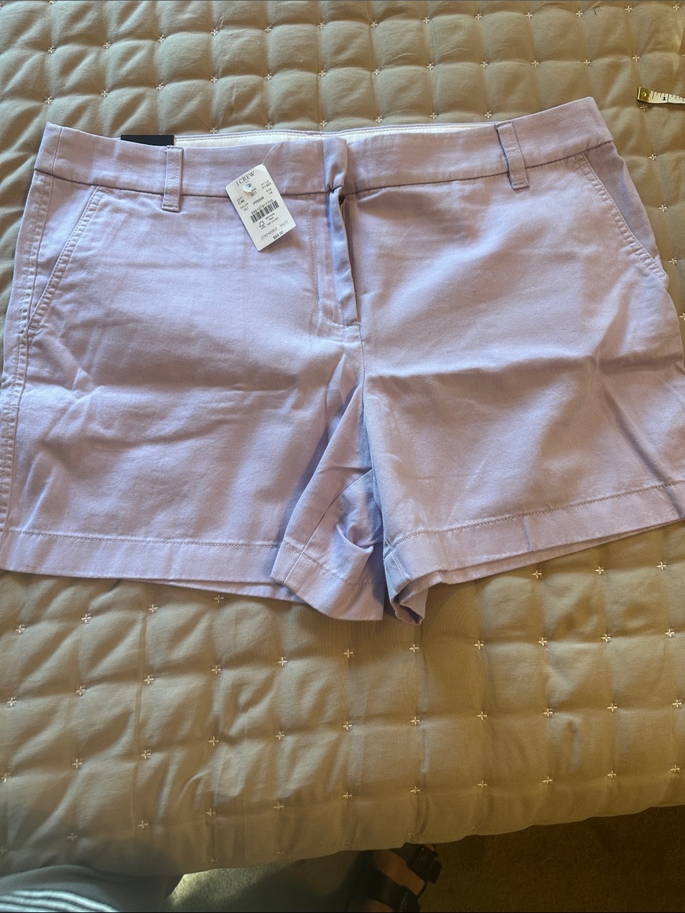 J. Crew Lilac Chino Shorts